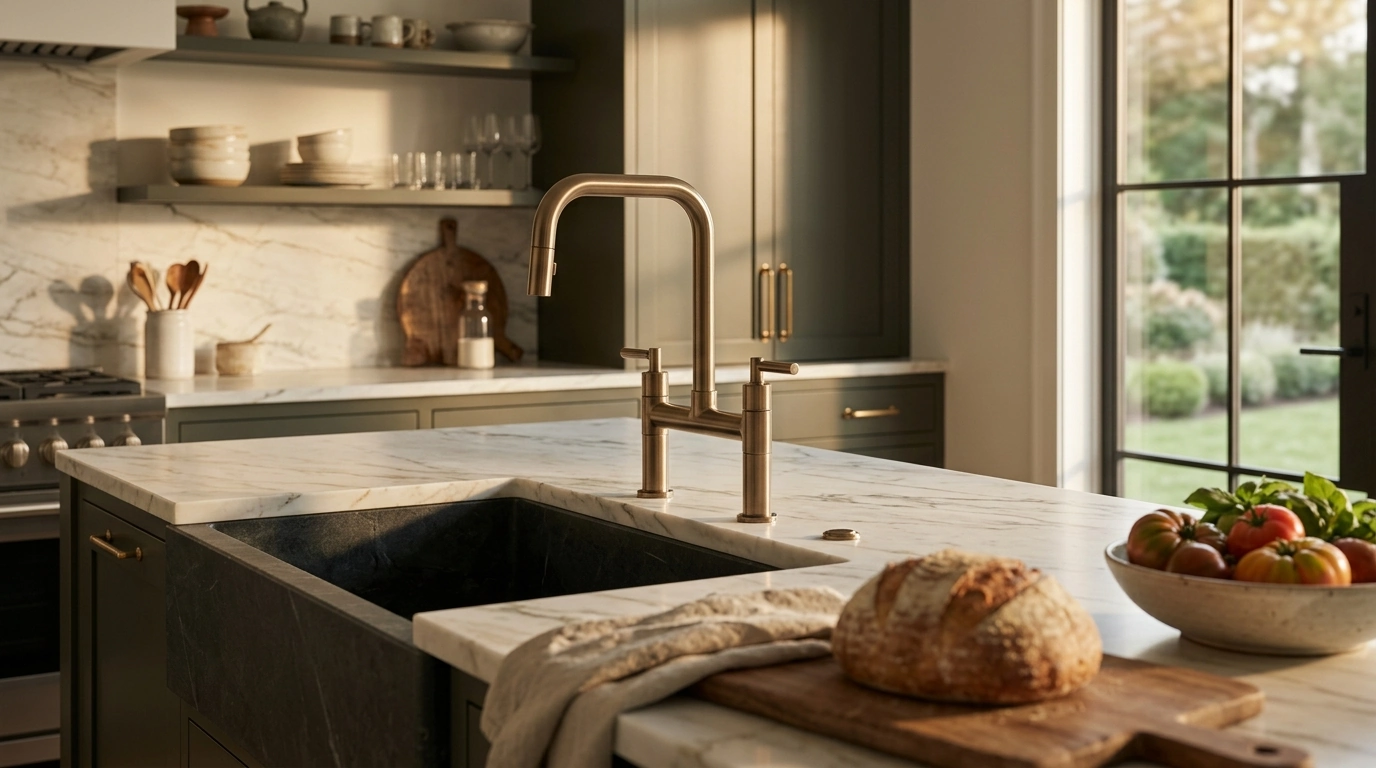 Top Luxury Kitchen Faucet Brands (Brizo, Kallista)